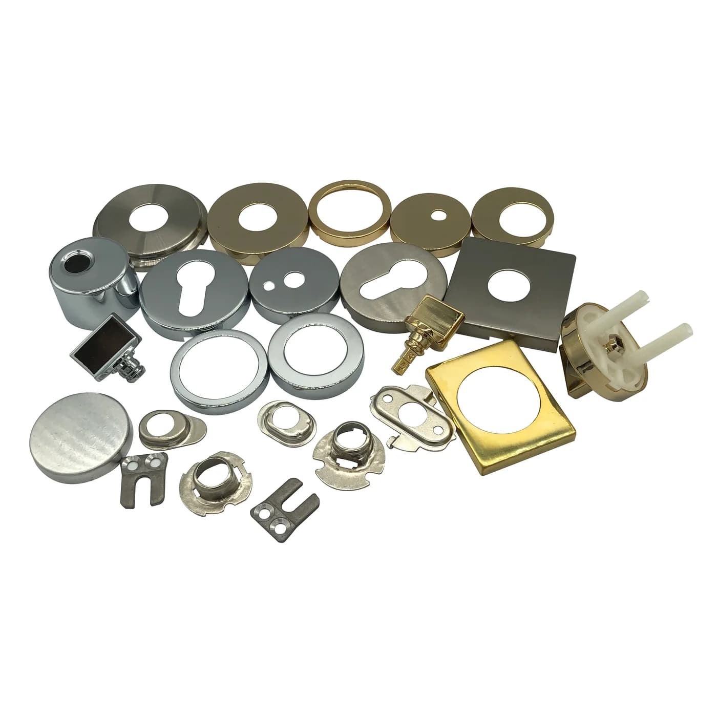 Small metal lock component manufacturing samples