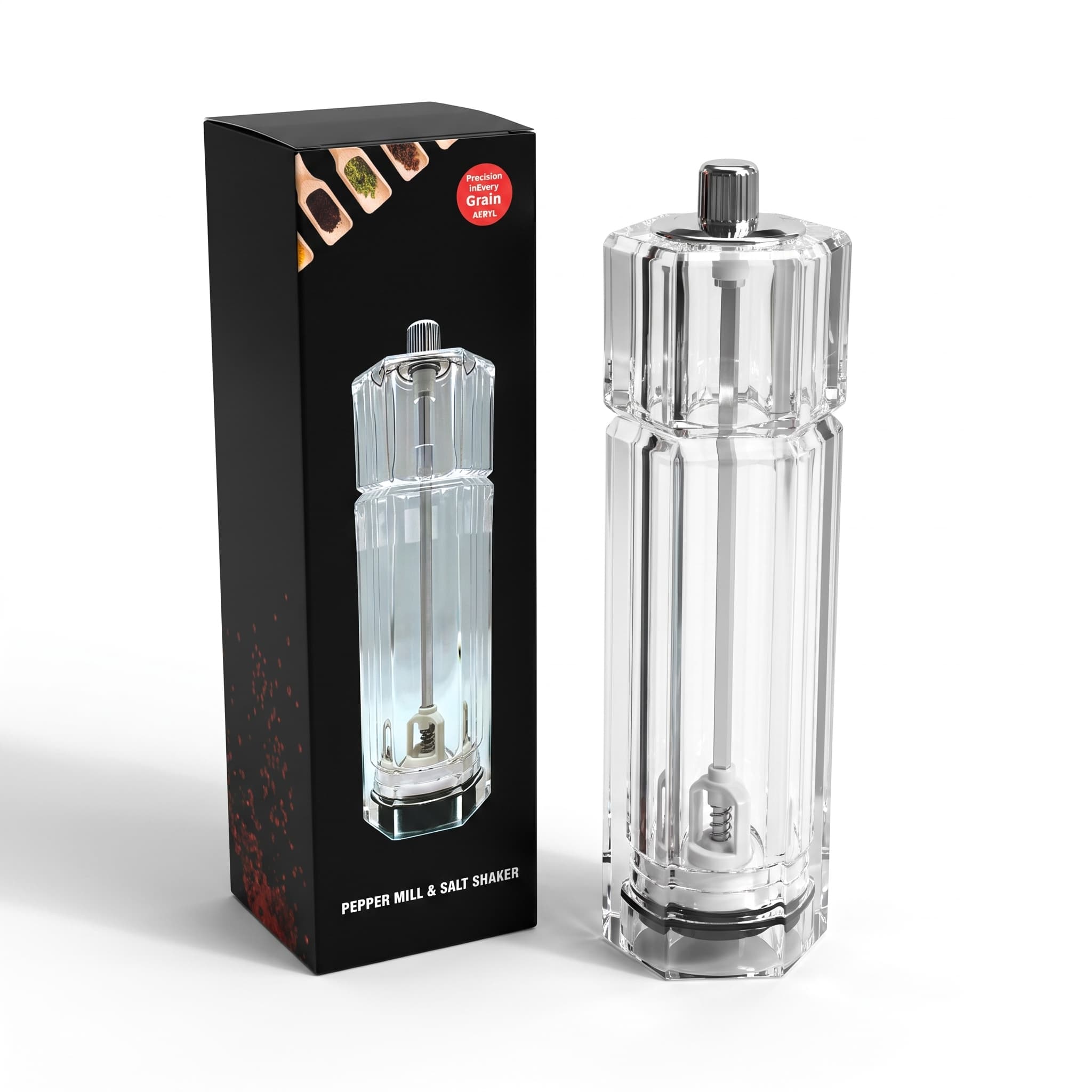 Acrylic pepper grinder item GD5853 view 1