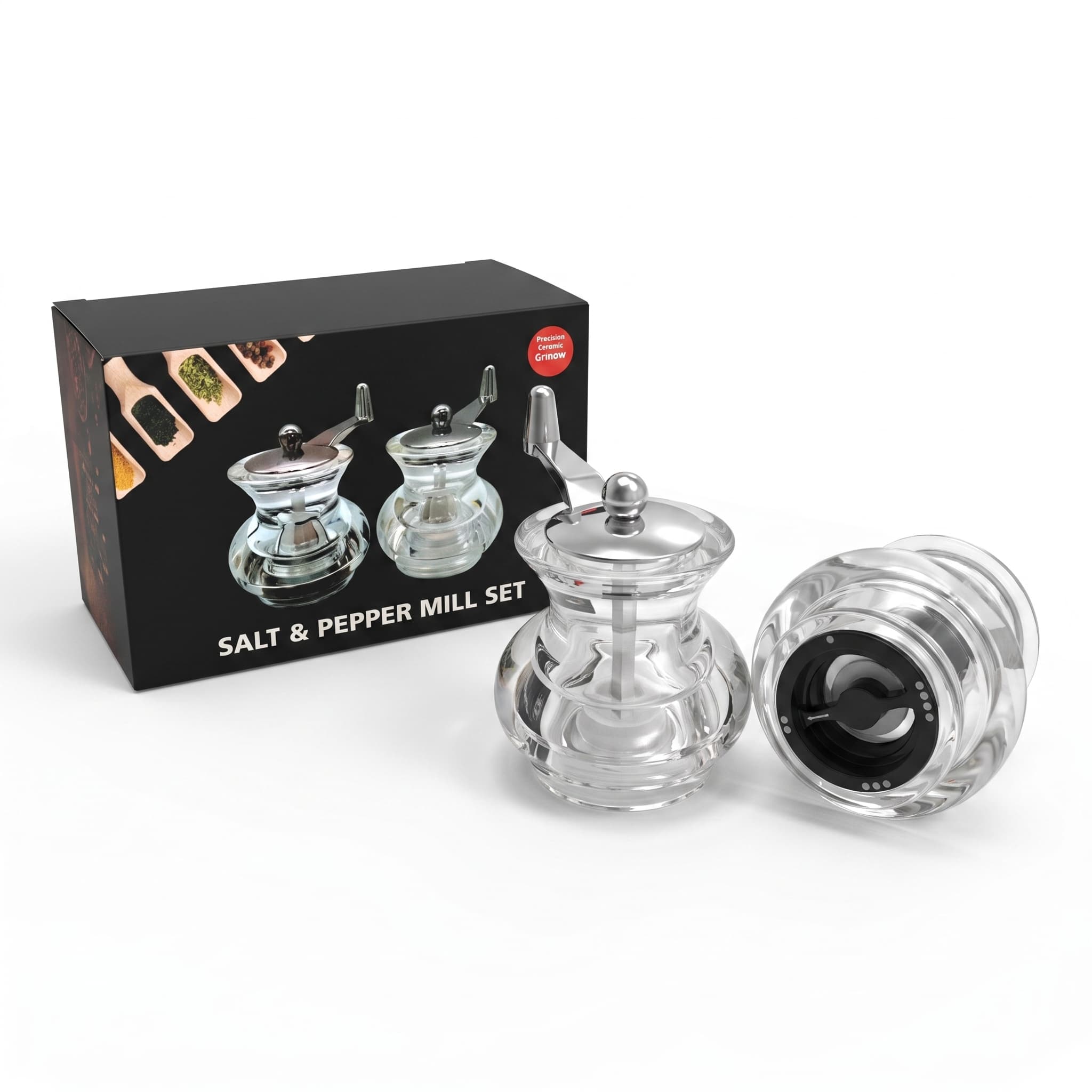 Acrylic pepper grinder item GD5912P / GD5912S view 2