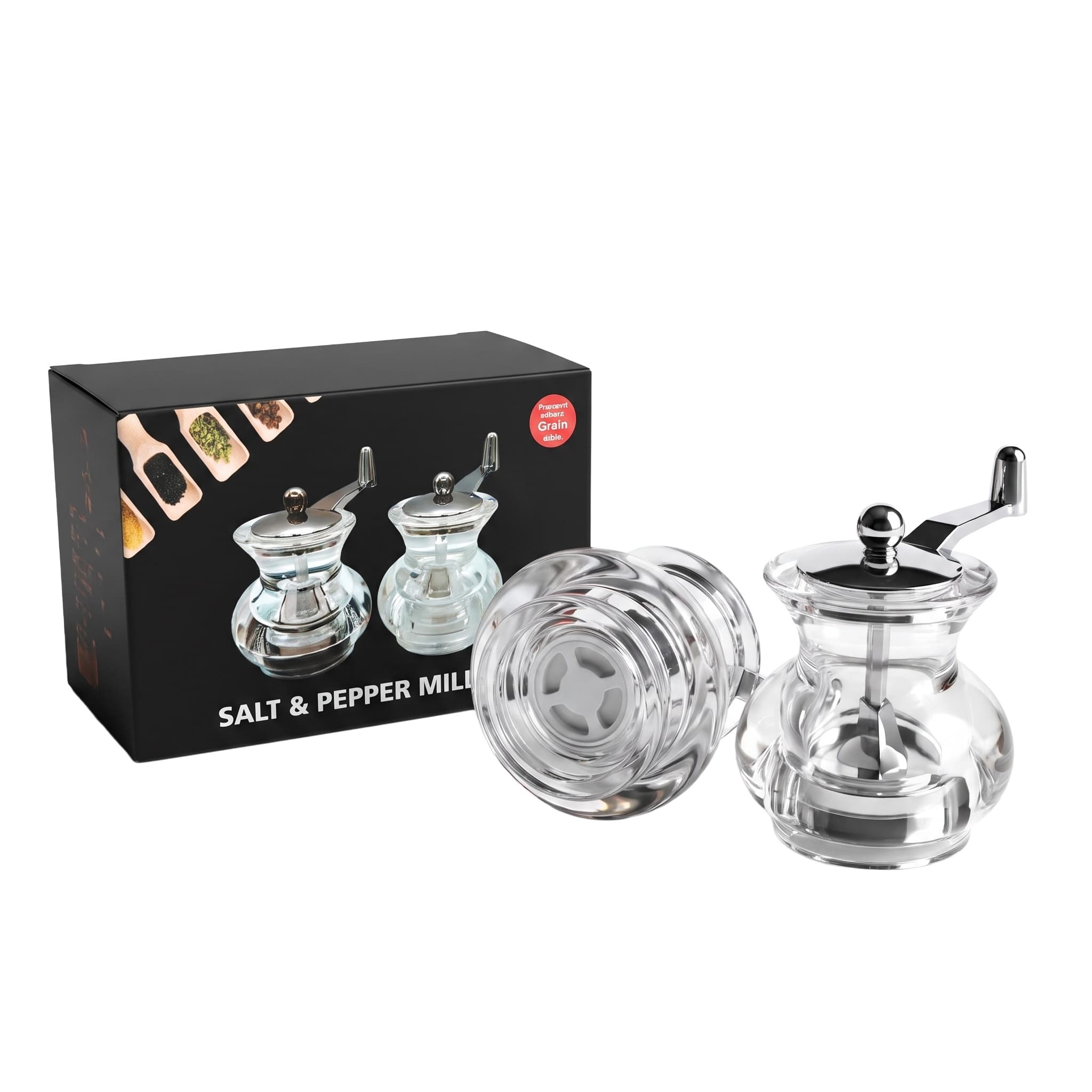 Acrylic pepper grinder item GD5912P / GD5912S view 3