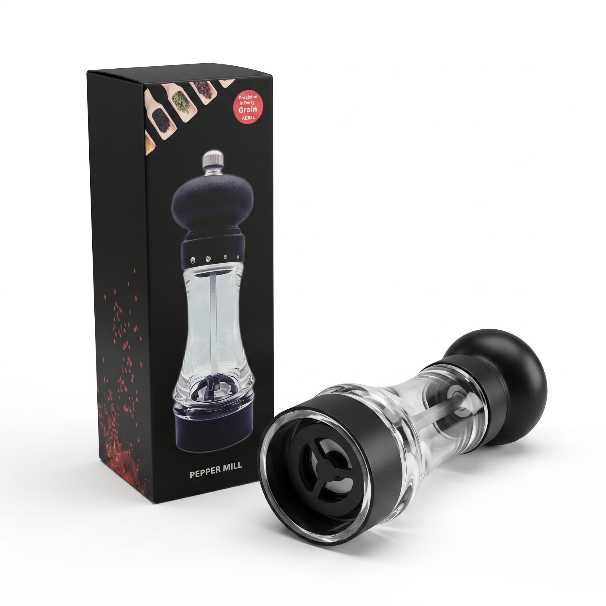 Acrylic pepper grinder item GD5211 view 2