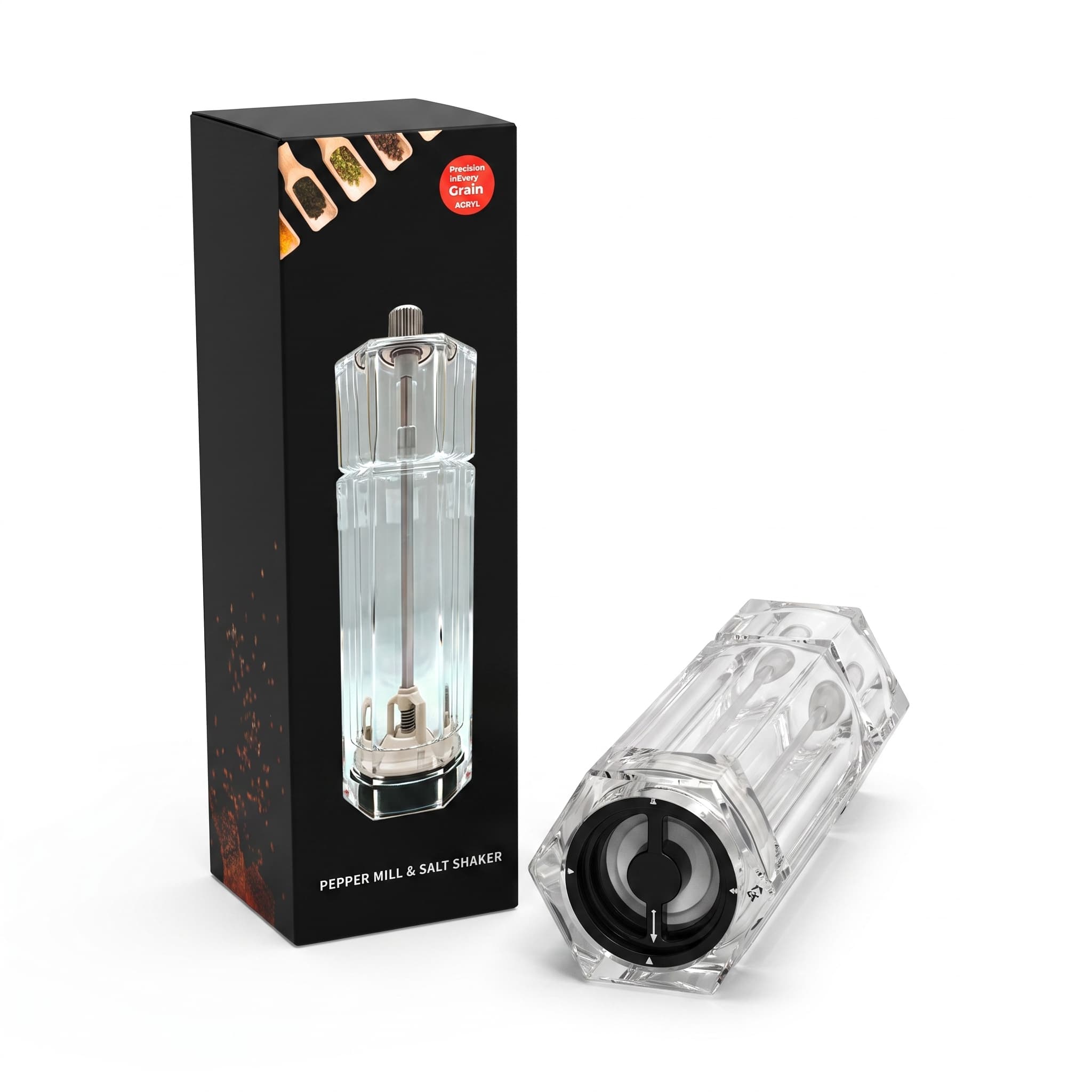 Acrylic pepper grinder item GD5853 view 2