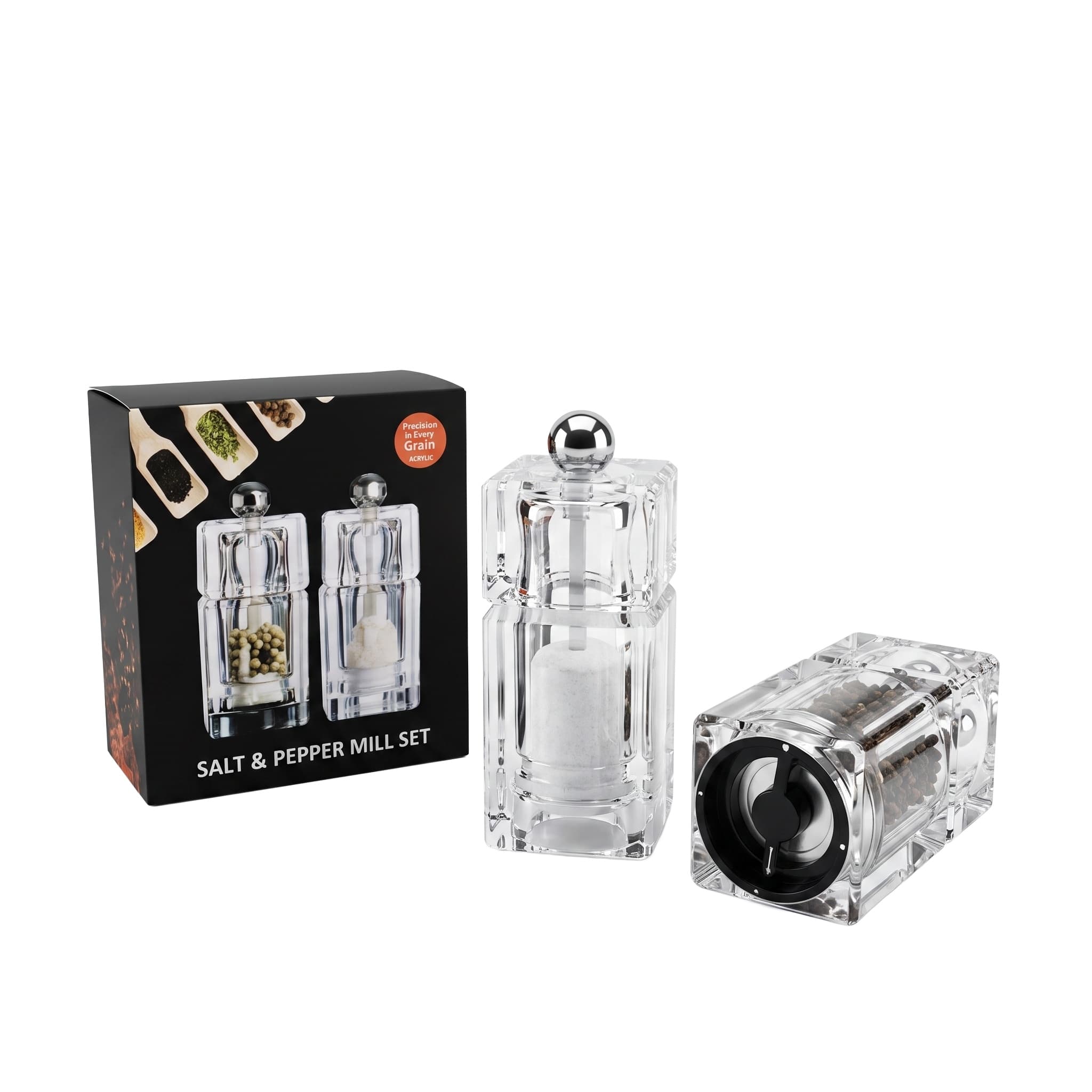 Acrylic pepper grinder item GD8369P / GD8369S view 2