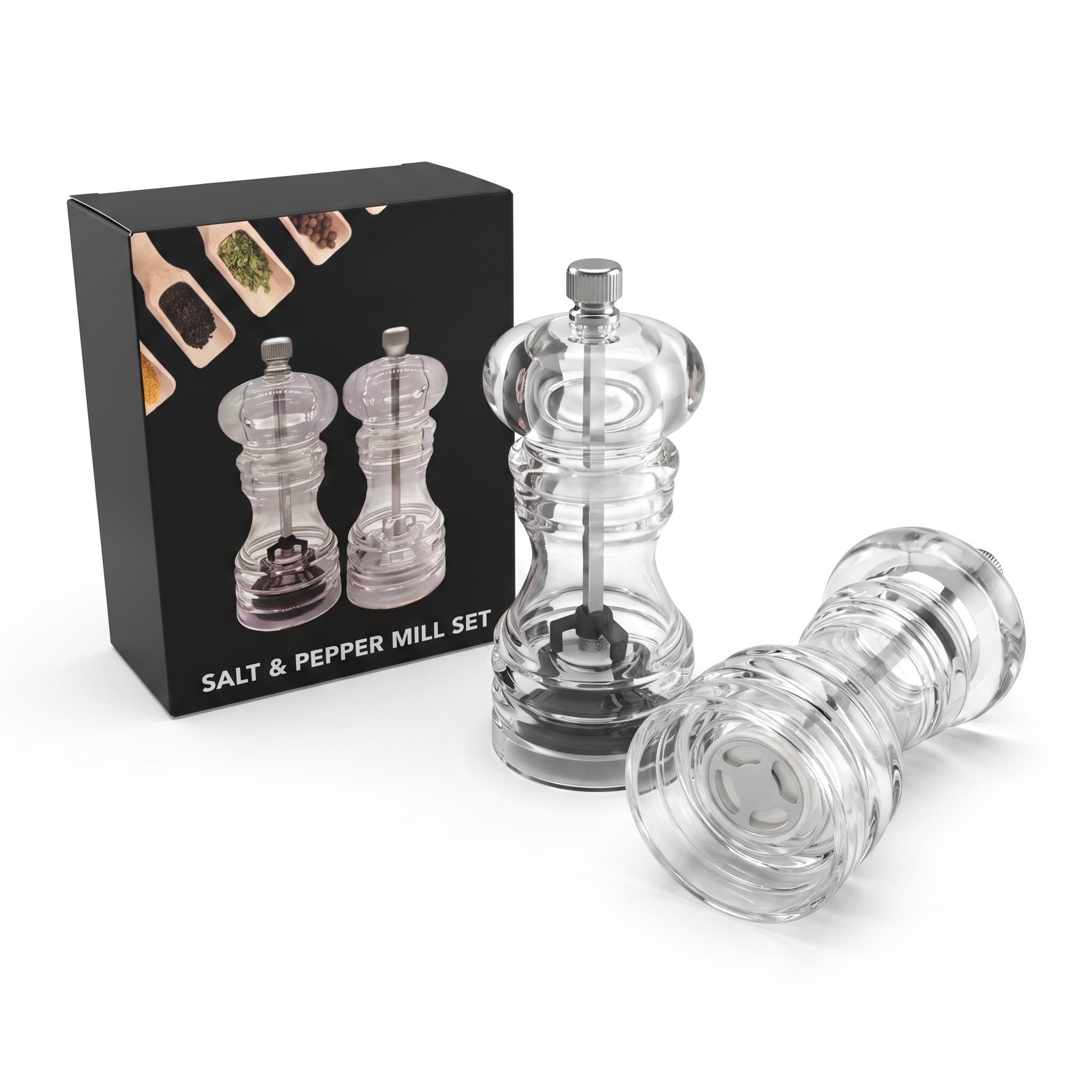 Acrylic pepper grinder item GD5916P / GD5916S view 2