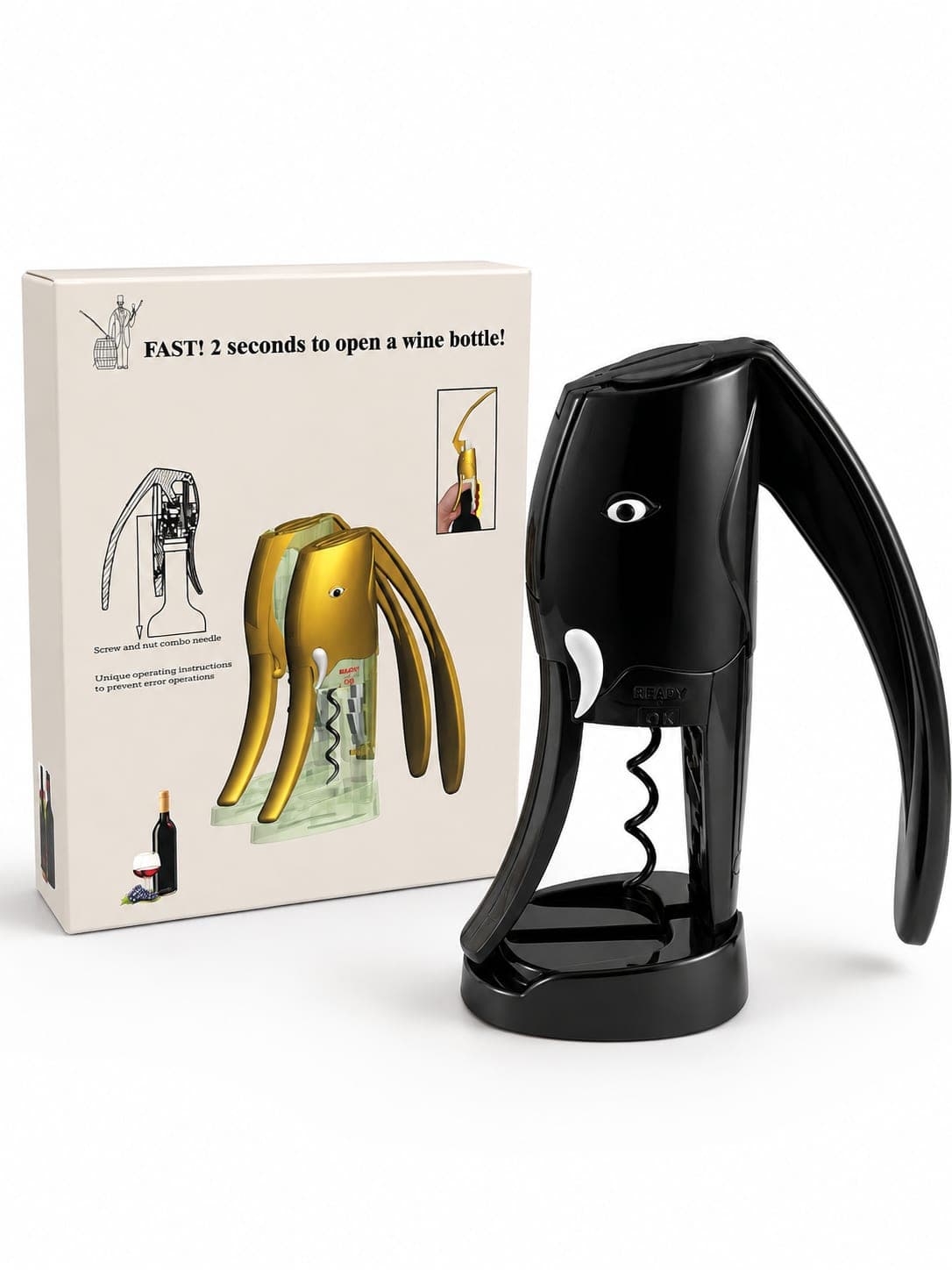 Wine opener Model B (Ergonomic Edition) view 2